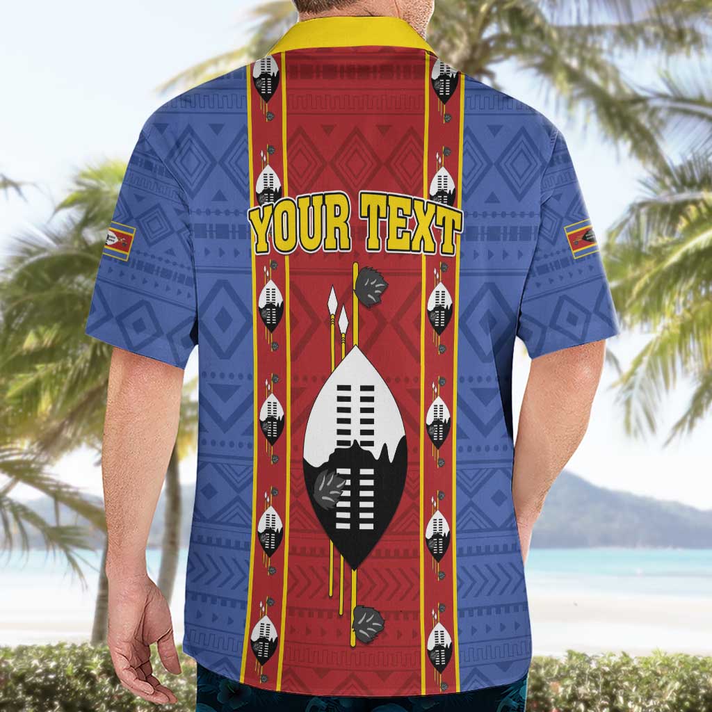 Eswatini African Pattern Hawaiian Shirt Swaziland Shield Siyinqaba - Wonder Print Shop