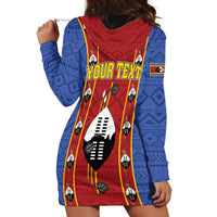 Eswatini African Pattern Hoodie Dress Swaziland Shield Siyinqaba - Wonder Print Shop