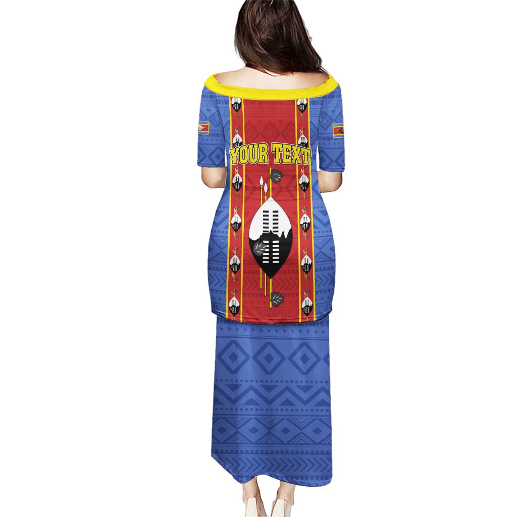 Eswatini African Pattern Puletasi Swaziland Shield Siyinqaba - Wonder Print Shop