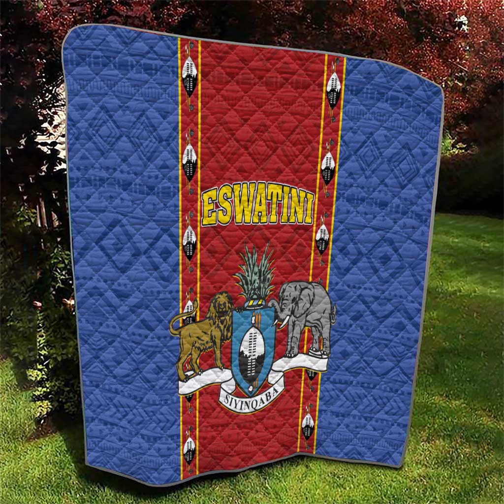 Eswatini African Pattern Quilt Swaziland Shield Siyinqaba - Wonder Print Shop