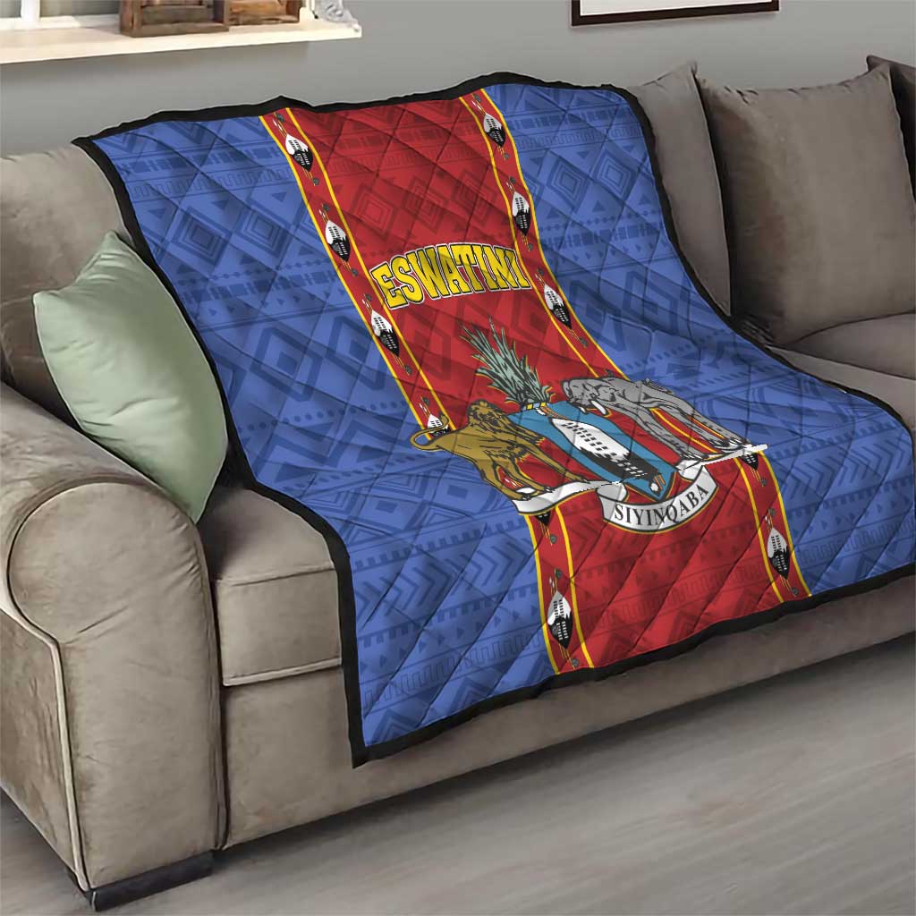 Eswatini African Pattern Quilt Swaziland Shield Siyinqaba - Wonder Print Shop