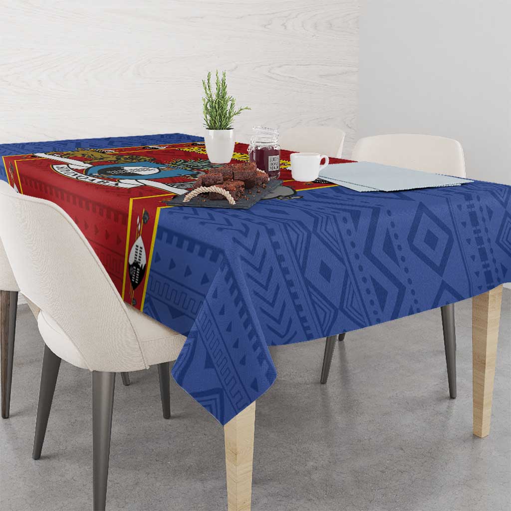 Eswatini African Pattern Tablecloth Swaziland Shield Siyinqaba - Wonder Print Shop