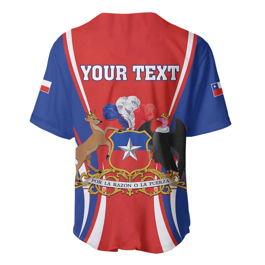 Chile Independence Day Baseball Jersey September 18 Por la razon o la fuerza - Wonder Print Shop
