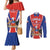 Chile Independence Day Couples Matching Mermaid Dress and Long Sleeve Button Shirt September 18 Por la razon o la fuerza