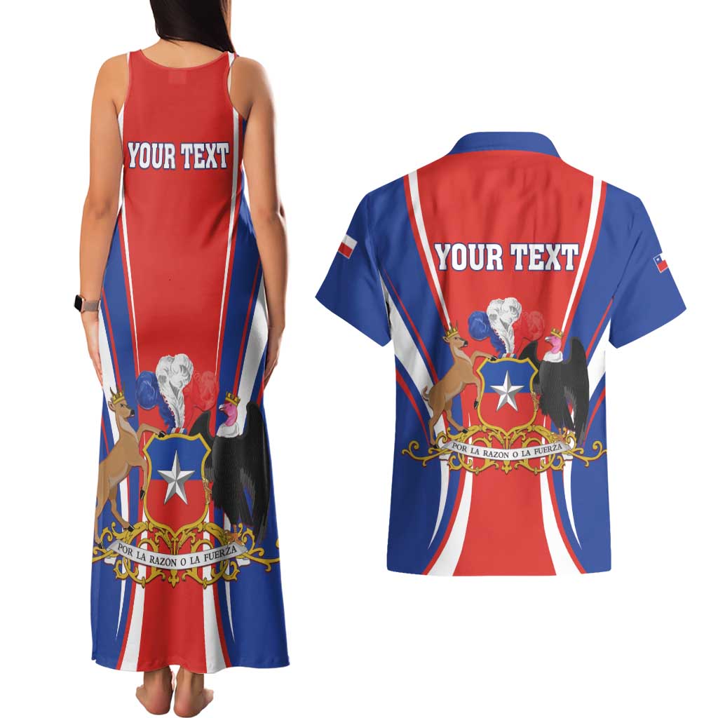 Chile Independence Day Couples Matching Tank Maxi Dress and Hawaiian Shirt September 18 Por la razon o la fuerza - Wonder Print Shop