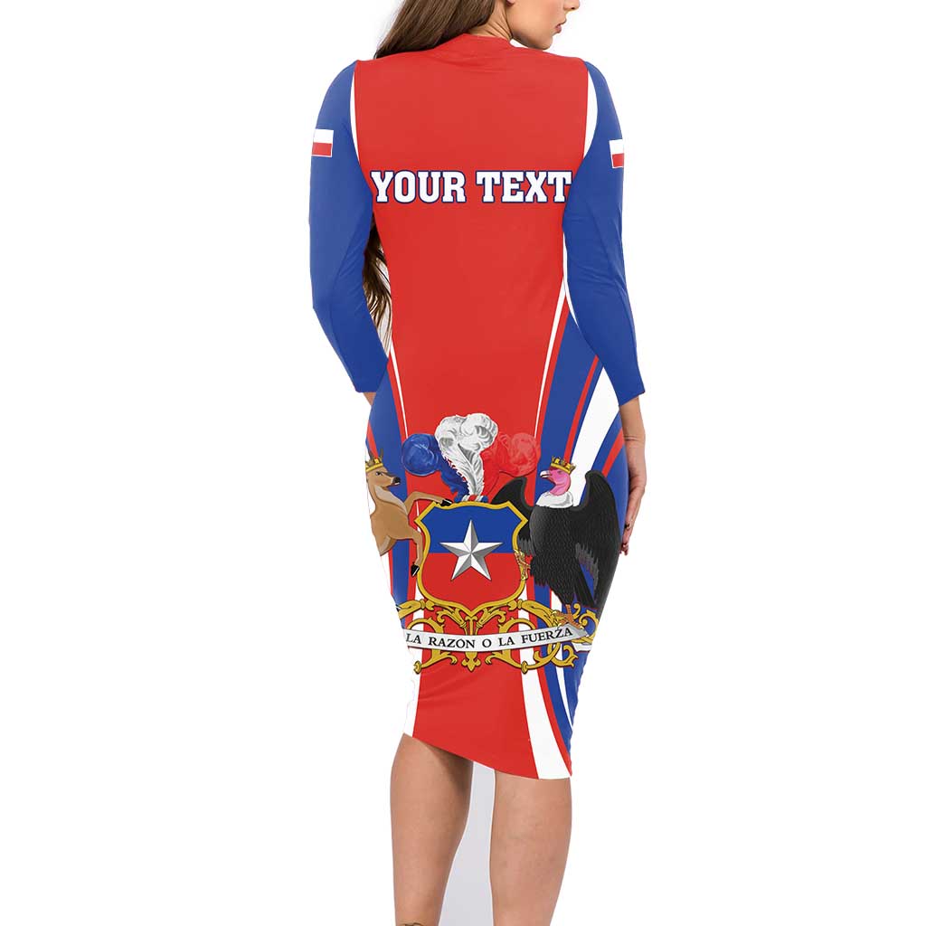 Chile Independence Day Family Matching Long Sleeve Bodycon Dress and Hawaiian Shirt September 18 Por la razon o la fuerza - Wonder Print Shop