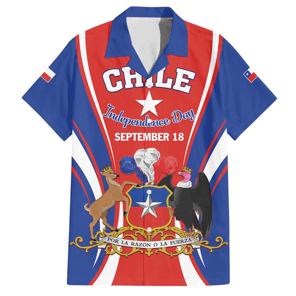 Chile Independence Day Family Matching Tank Maxi Dress and Hawaiian Shirt September 18 Por la razon o la fuerza - Wonder Print Shop