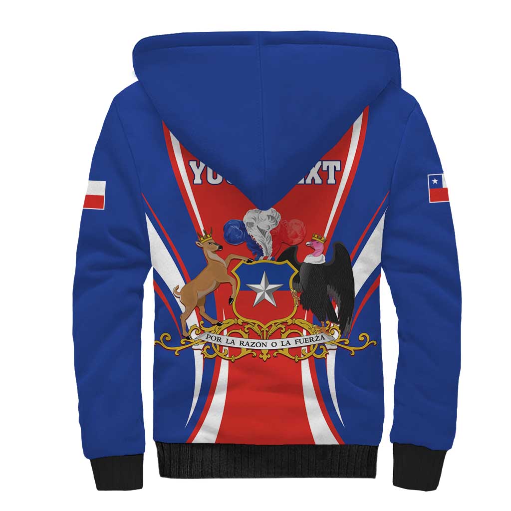 Chile Independence Day Sherpa Hoodie September 18 Por la razon o la fuerza - Wonder Print Shop