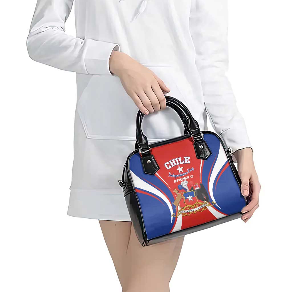 Chile Independence Day Shoulder Handbag September 18 Por la razon o la fuerza