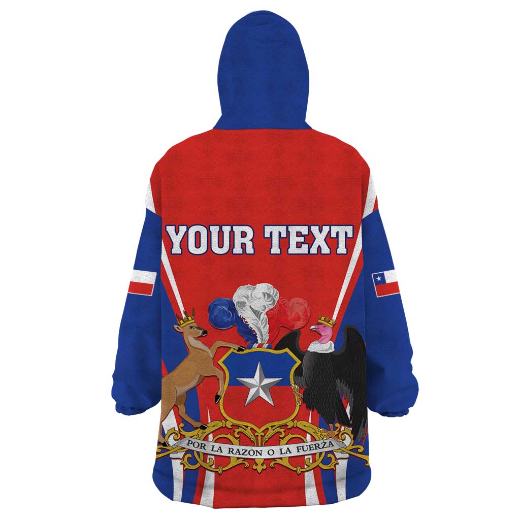 Chile Independence Day Wearable Blanket Hoodie September 18 Por la razon o la fuerza - Wonder Print Shop