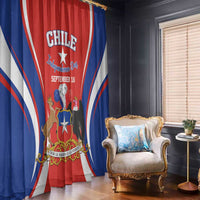 Chile Independence Day Window Curtain September 18 Por la razon o la fuerza - Wonder Print Shop
