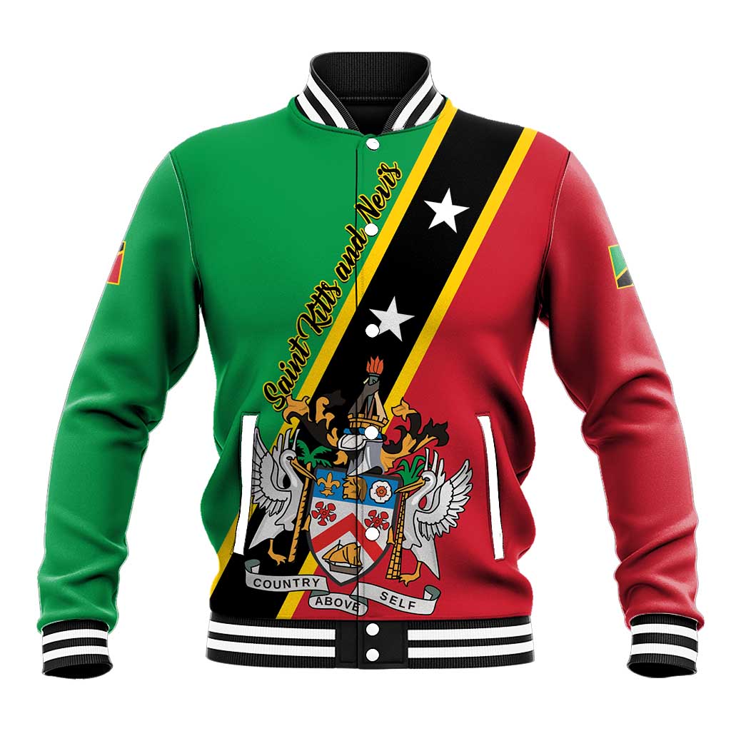 Saint Kitts and Nevis Baseball Jacket Country Above Self - Wonder Print Shop