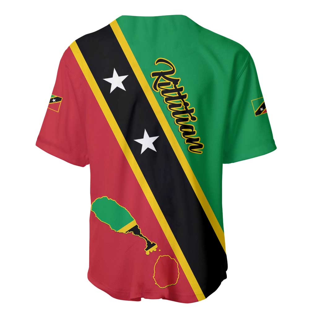 Saint Kitts and Nevis Baseball Jersey Country Above Self - Wonder Print Shop