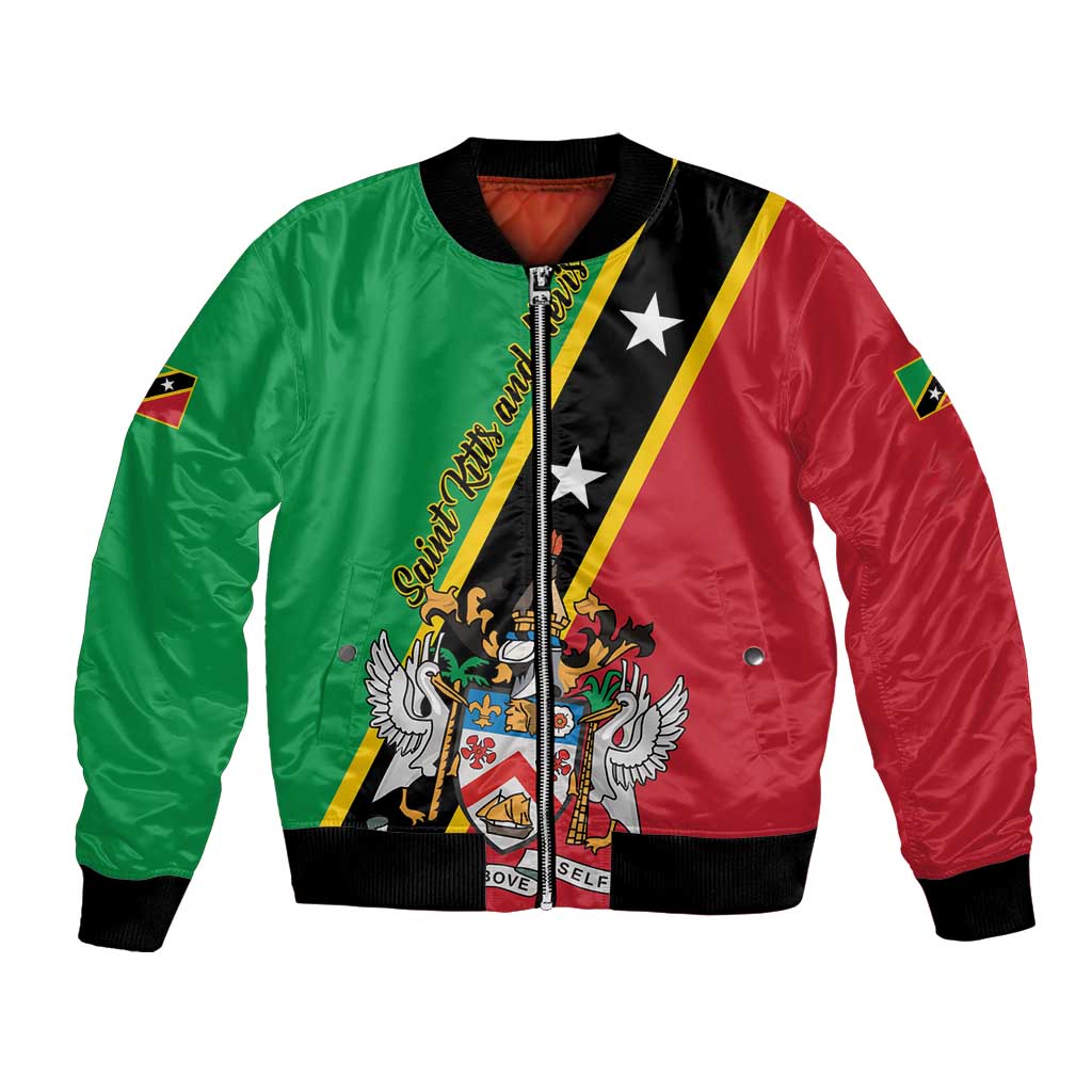Saint Kitts and Nevis Bomber Jacket Country Above Self - Wonder Print Shop