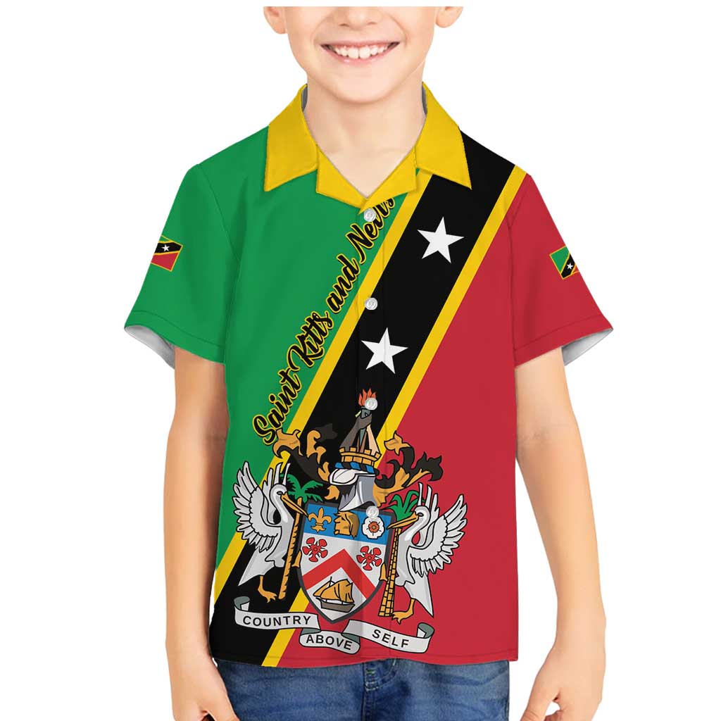 Saint Kitts and Nevis Family Matching Mermaid Dress and Hawaiian Shirt Country Above Self - Wonder Print Shop