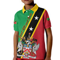 Saint Kitts and Nevis Kid Polo Shirt Country Above Self - Wonder Print Shop