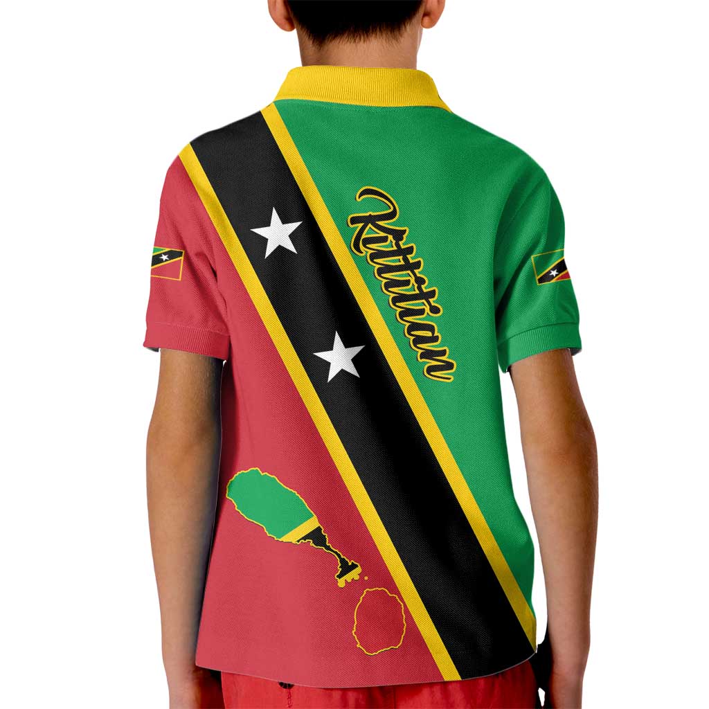 Saint Kitts and Nevis Kid Polo Shirt Country Above Self - Wonder Print Shop