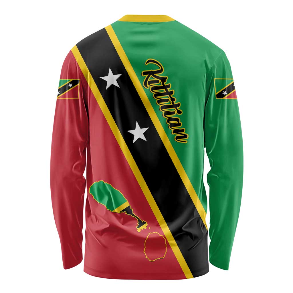 Saint Kitts and Nevis Long Sleeve Shirt Country Above Self - Wonder Print Shop