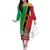 Saint Kitts and Nevis Off The Shoulder Long Sleeve Dress Country Above Self - Wonder Print Shop