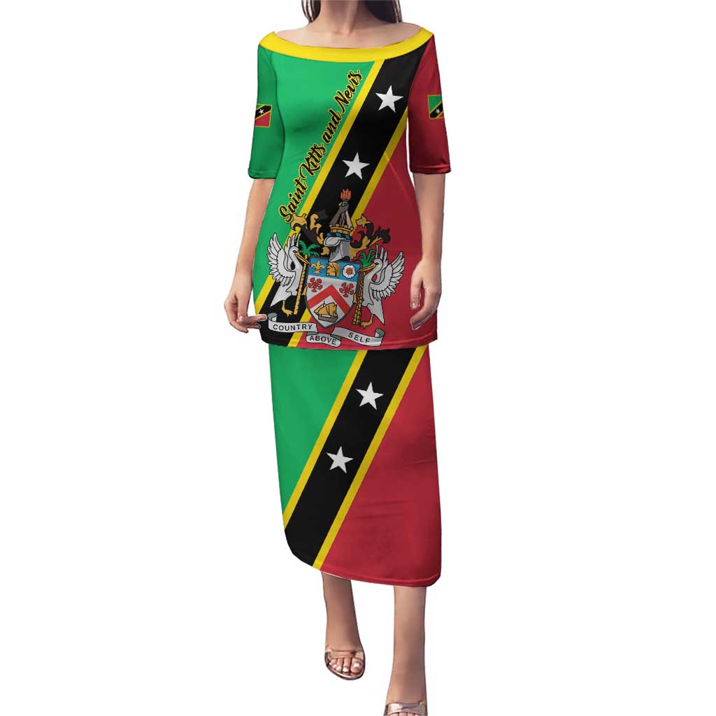 Saint Kitts and Nevis Puletasi Country Above Self - Wonder Print Shop