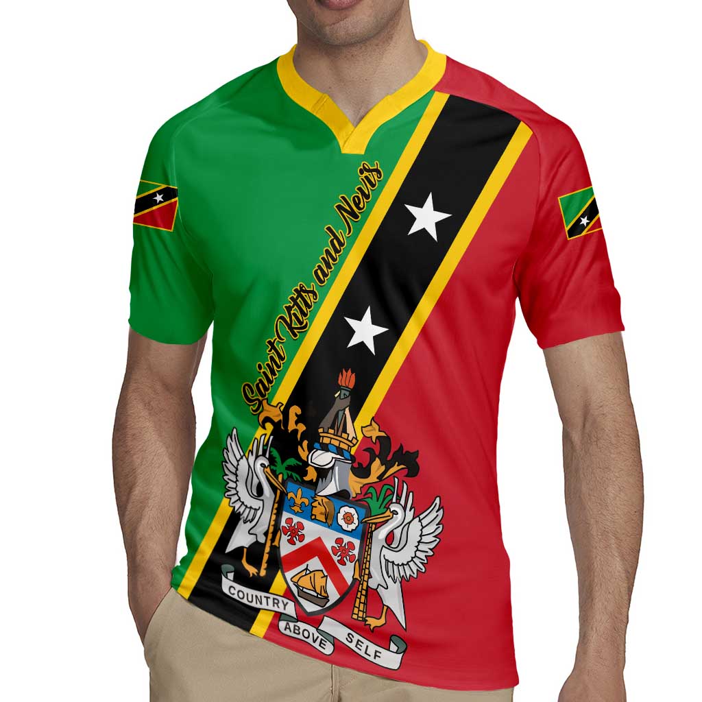 Saint Kitts and Nevis Rugby Jersey Country Above Self - Wonder Print Shop