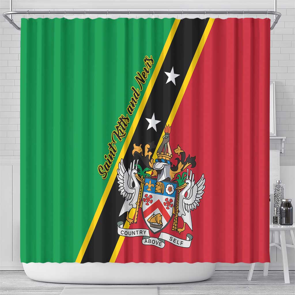 Saint Kitts and Nevis Shower Curtain Country Above Self