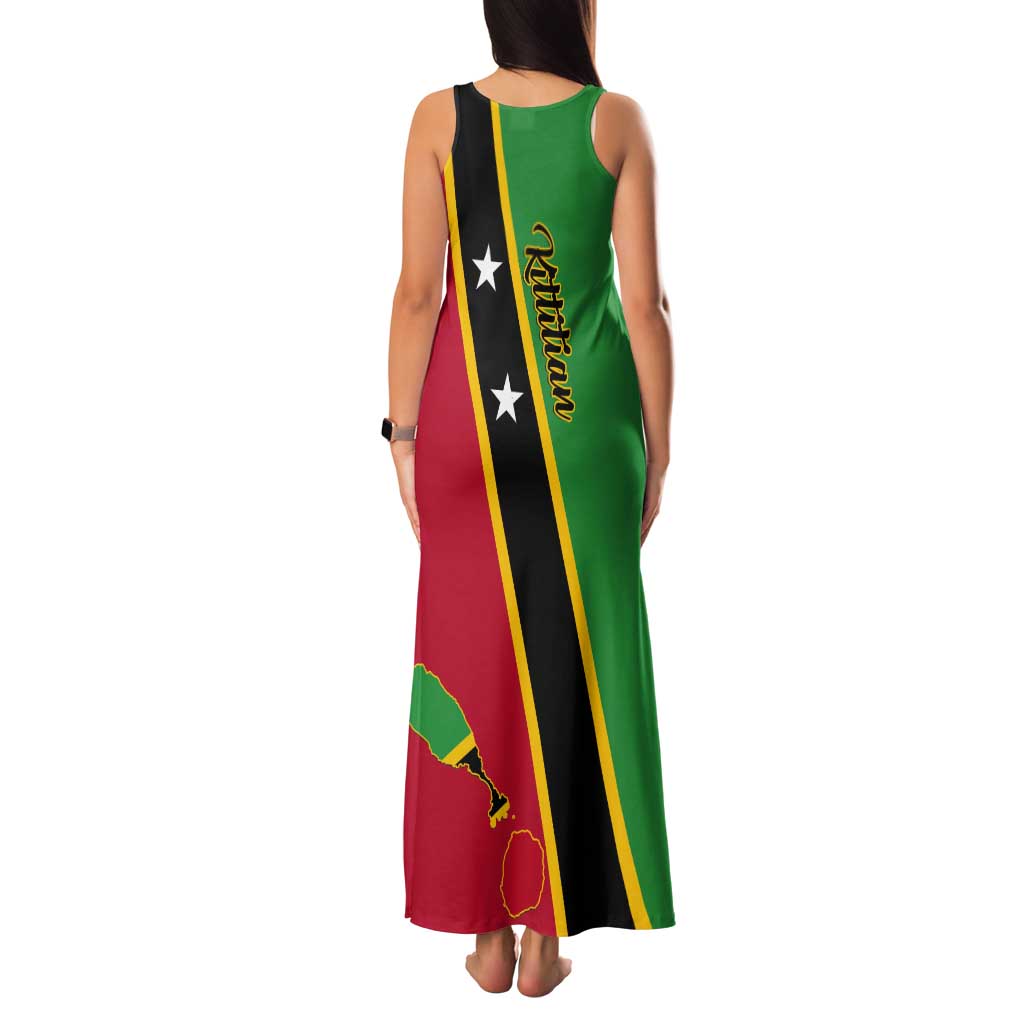 Saint Kitts and Nevis Tank Maxi Dress Country Above Self - Wonder Print Shop