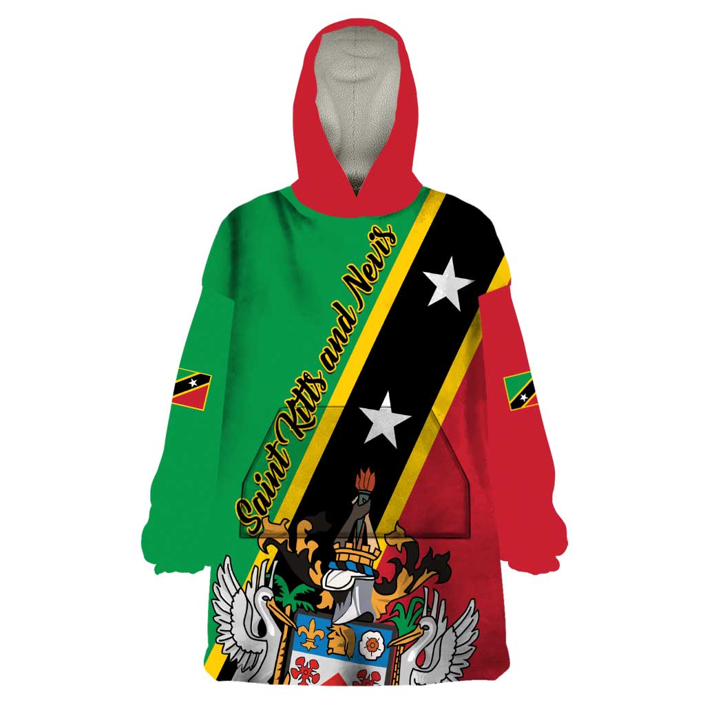 Saint Kitts and Nevis Wearable Blanket Hoodie Country Above Self - Wonder Print Shop