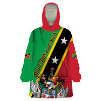 Saint Kitts and Nevis Wearable Blanket Hoodie Country Above Self - Wonder Print Shop