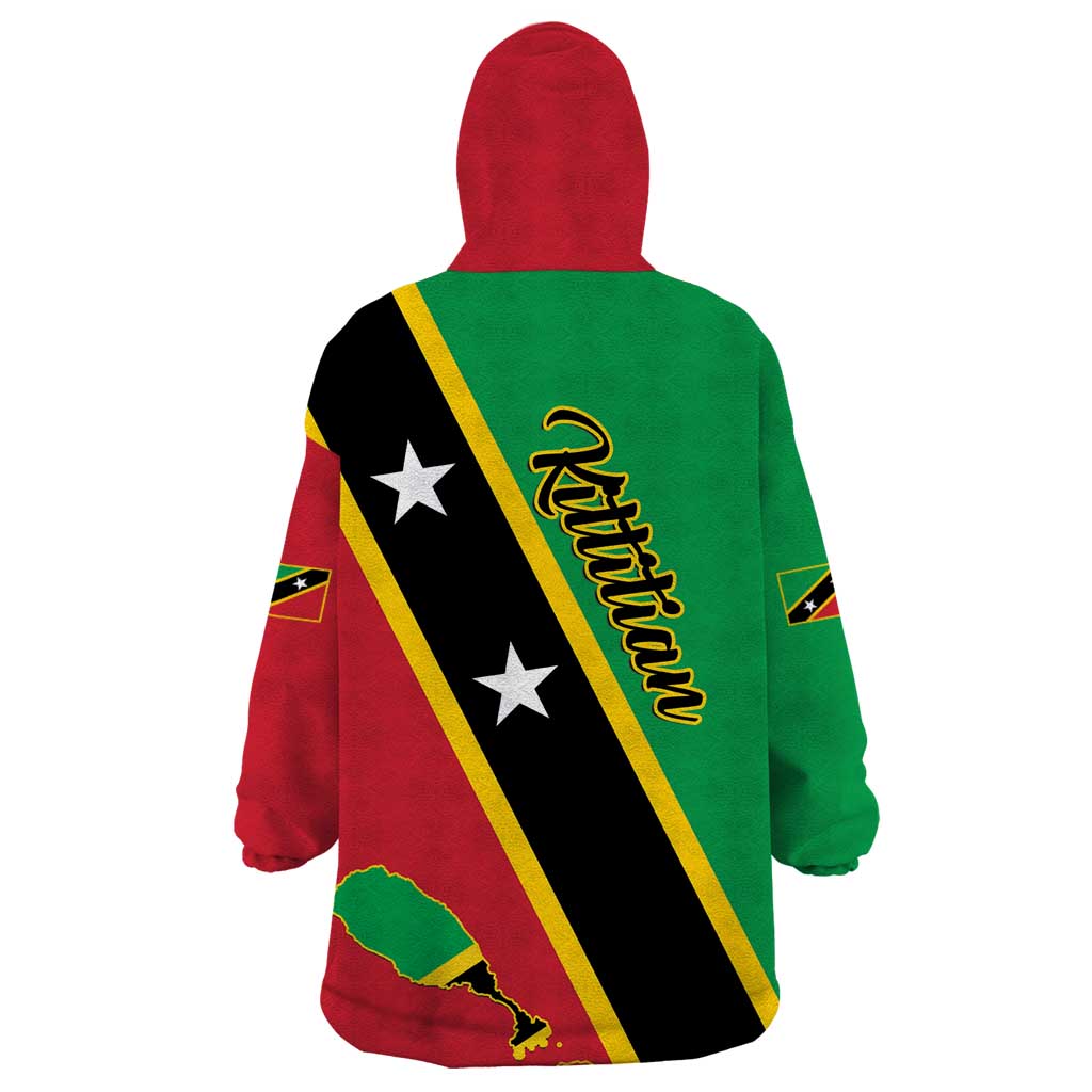 Saint Kitts and Nevis Wearable Blanket Hoodie Country Above Self - Wonder Print Shop