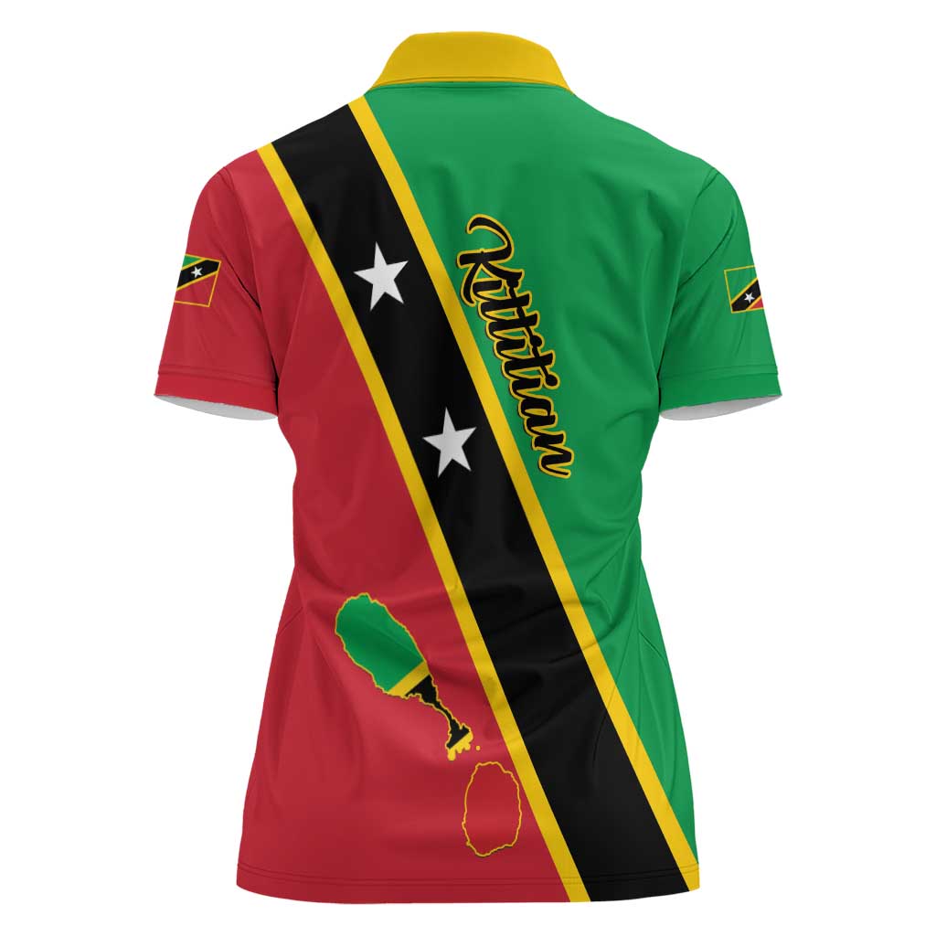Saint Kitts and Nevis Women Polo Shirt Country Above Self - Wonder Print Shop