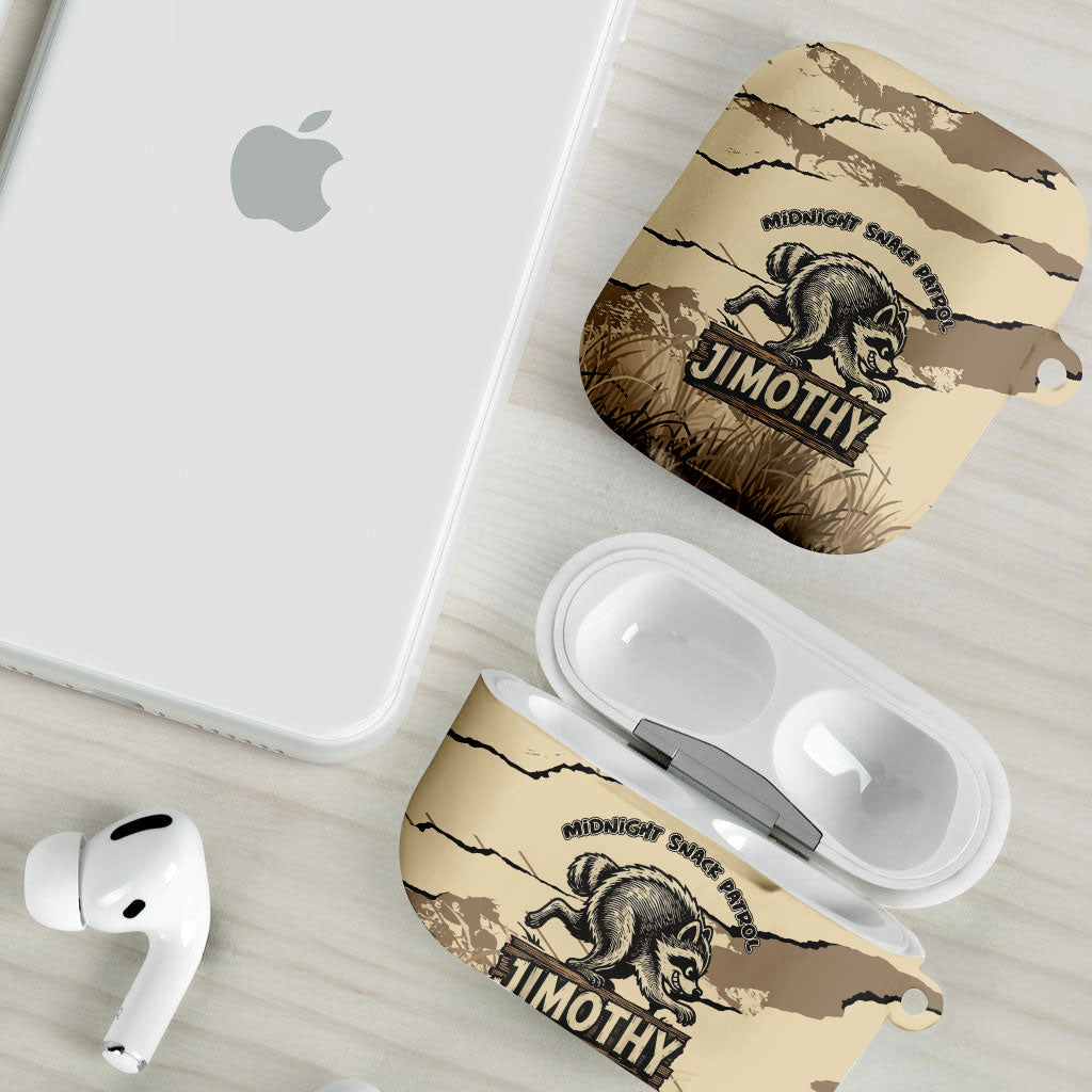 Jimothy the Raccoon AirPods Case Midnight Snack Patrol