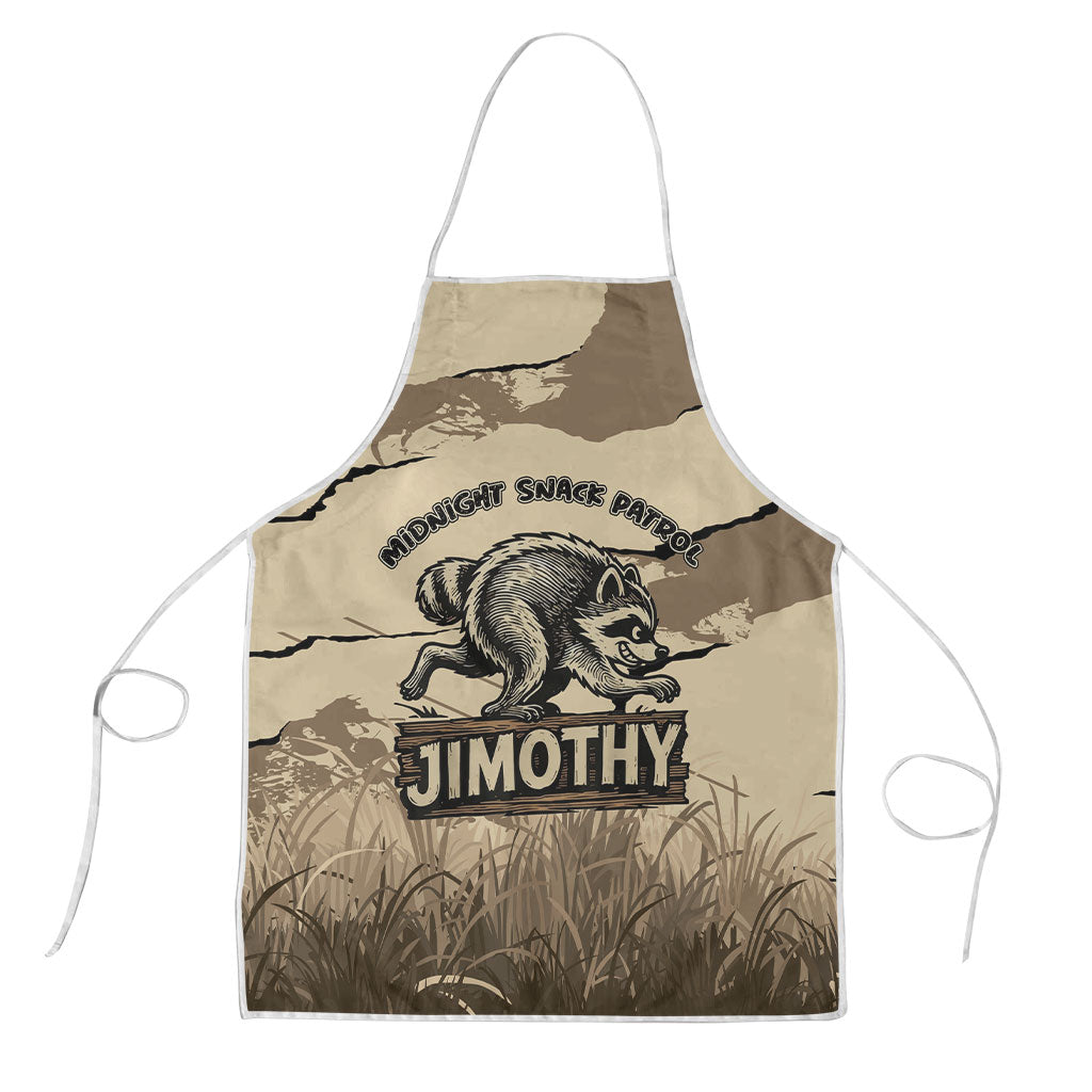 Jimothy the Raccoon Apron Midnight Snack Patrol