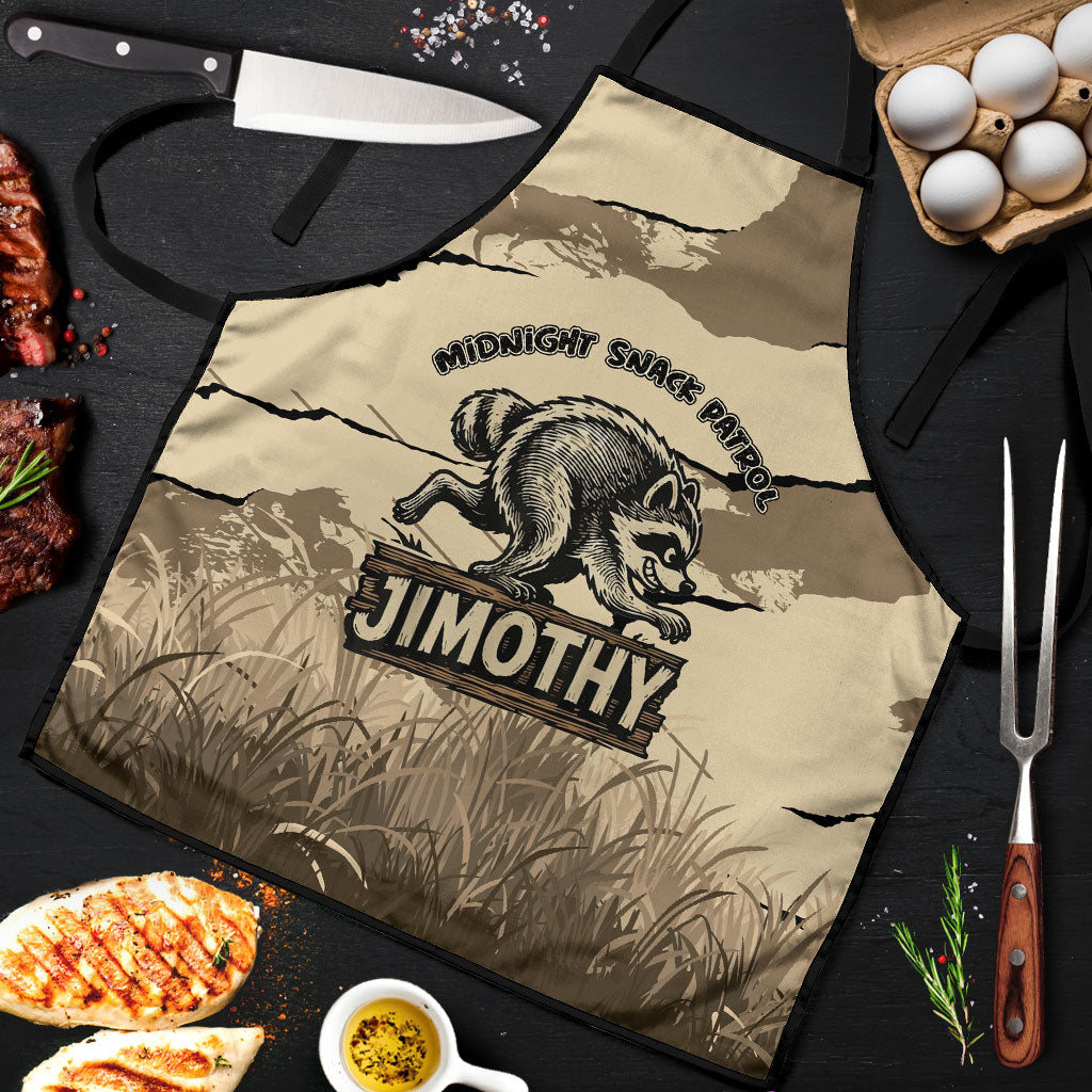 Jimothy the Raccoon Apron Midnight Snack Patrol