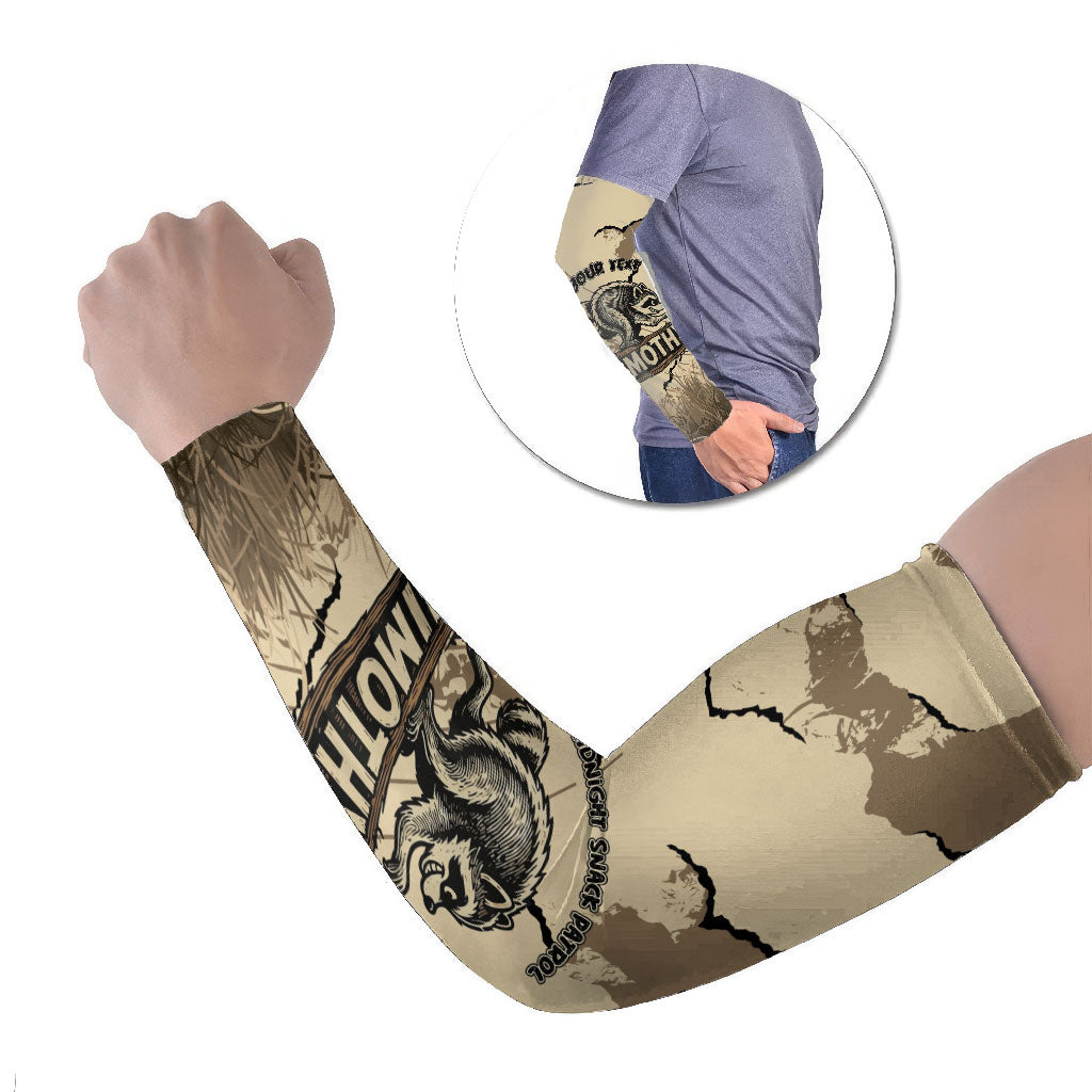 Personalized Jimothy the Raccoon Arm Sleeves Midnight Snack Patrol