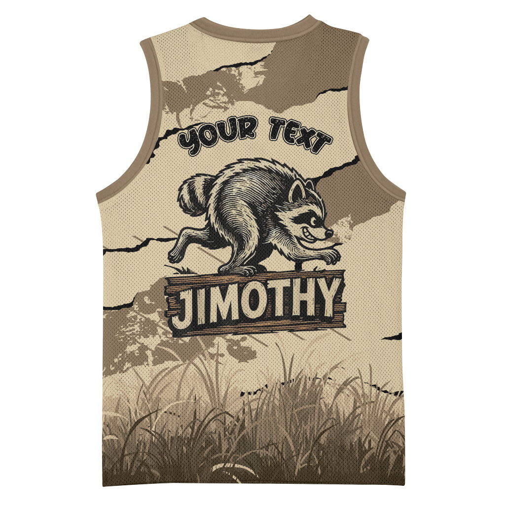 Personalized Jimothy the Raccoon Basketball Jersey Midnight Snack Patrol