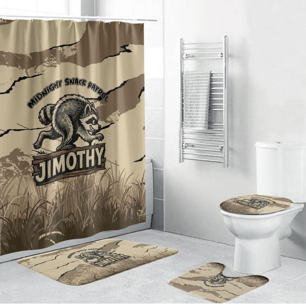 Jimothy the Raccoon Bathroom Set Midnight Snack Patrol