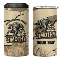 Personalized Jimothy the Raccoon 4 in 1 Can Cooler Tumbler Midnight Snack Patrol