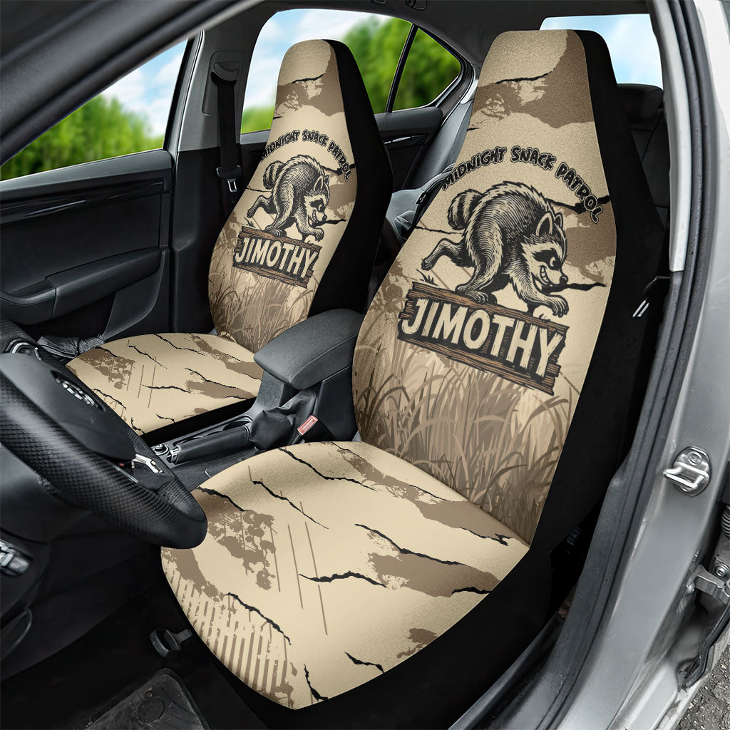 Jimothy the Raccoon Car Seat Cover Midnight Snack Patrol