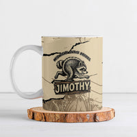 Personalized Jimothy the Raccoon Ceramic Mug Midnight Snack Patrol