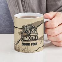 Personalized Jimothy the Raccoon Ceramic Mug Midnight Snack Patrol