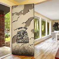 Personalized Jimothy the Raccoon Door Cover Midnight Snack Patrol