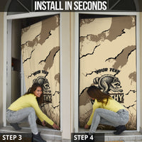 Personalized Jimothy the Raccoon Door Cover Midnight Snack Patrol
