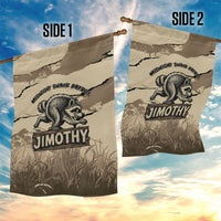 Jimothy the Raccoon Garden Flag Midnight Snack Patrol