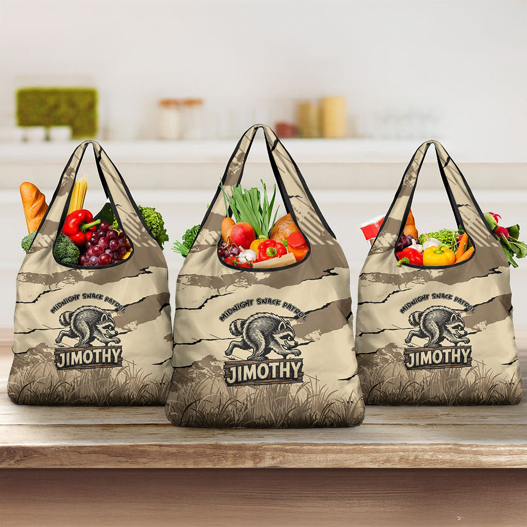 Jimothy the Raccoon Grocery Bag Midnight Snack Patrol