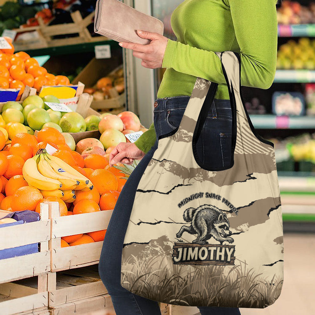 Jimothy the Raccoon Grocery Bag Midnight Snack Patrol