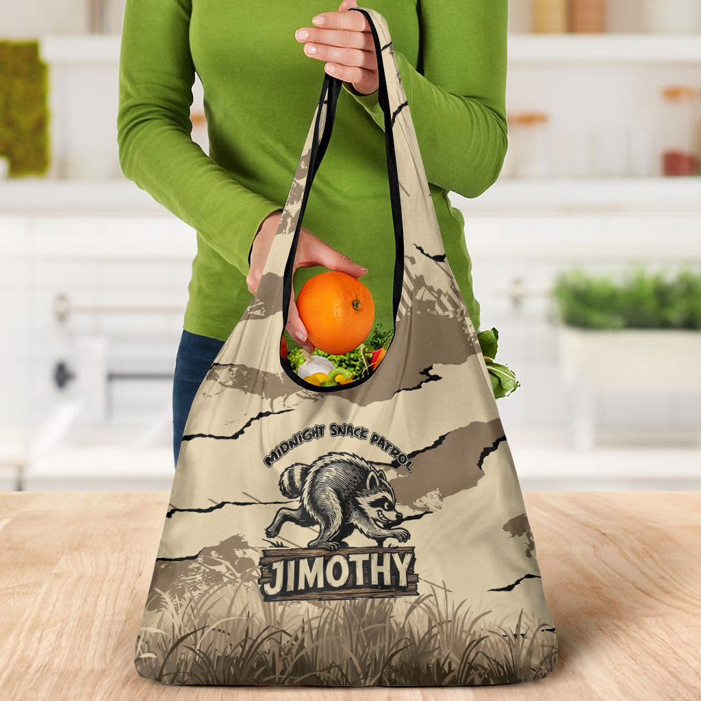 Jimothy the Raccoon Grocery Bag Midnight Snack Patrol