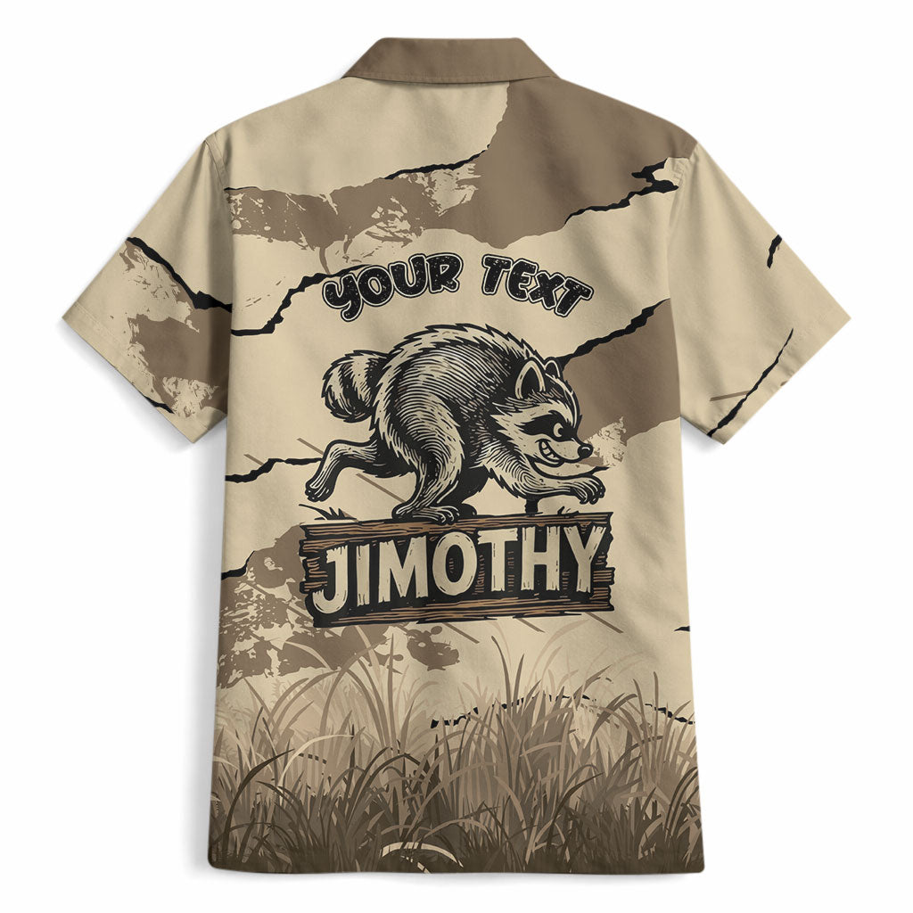 Personalized Jimothy the Raccoon Hawaiian Shirt Midnight Snack Patrol