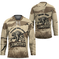 Personalized Jimothy the Raccoon Hockey Jersey Midnight Snack Patrol