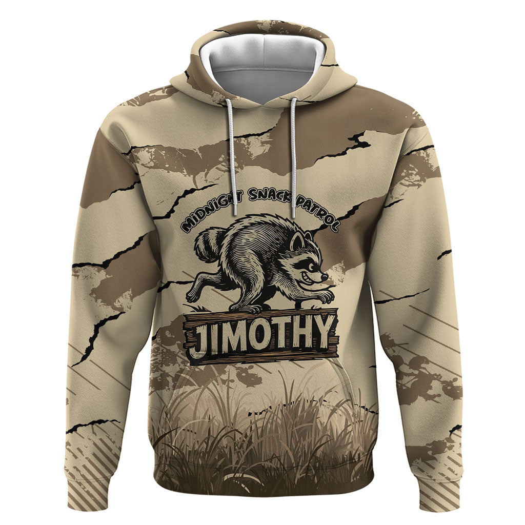 Personalized Jimothy the Raccoon Hoodie Midnight Snack Patrol